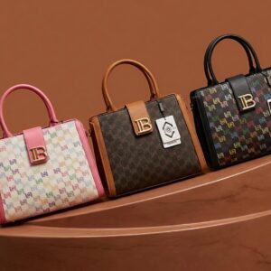 Classic Leather Look Shoulder Bag